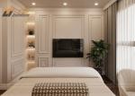 Thiết kế nội thất chung cư tân cổ điển 3 phòng ngủ - Chị Hương, Vinhomes Smart City