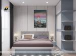 Thiết kế nội thất chung cư hiện đại - Anh Thể, Vinhomes Smart City, Căn 2 phòng ngủ + 1