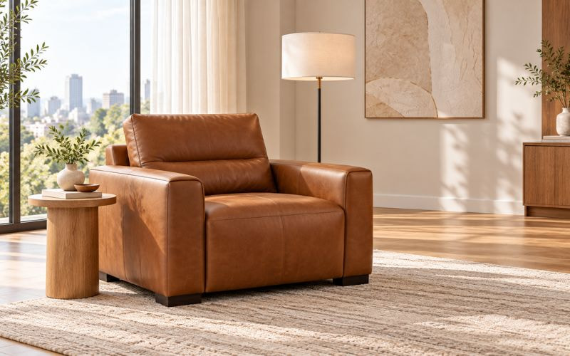 Bố trí armchair cho góc đọc sách có ánh sáng tự nhiên và lối đi thoáng