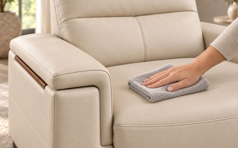 Vệ sinh phần tựa và khe sofa đúng cách