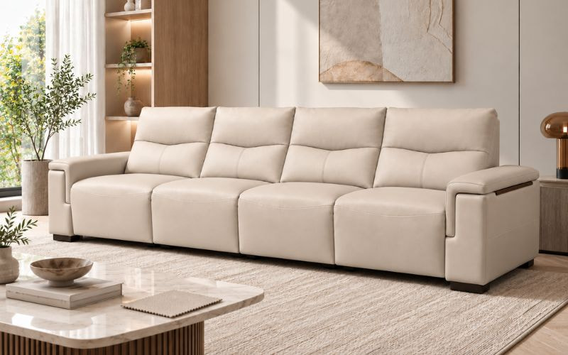 Sofa Bellino TLI minh họa hình khối ghế khi bọc hoàn chỉnh