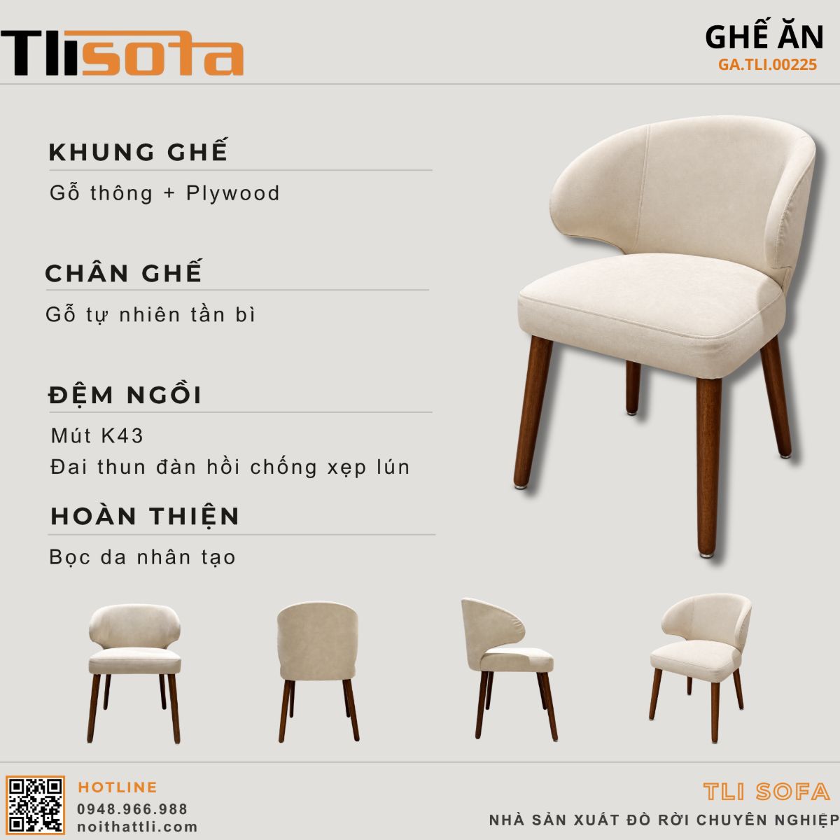 GHẾ ĂN GA.TLI.00225