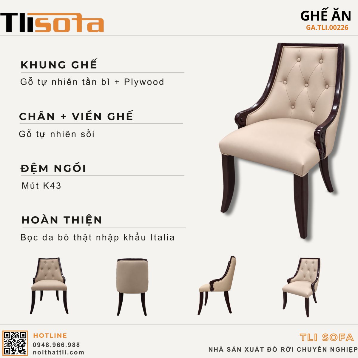GHẾ ĂN GA.TLI.00226