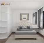 Thiết kế nội thất chung cư tân cổ điển 2 phòng ngủ - Chị Hồng, S101, 2015, Vinhomes Smart City