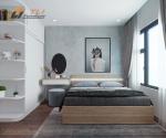 Thiết kế nội thất chung cư hiện đại - Chị Phương, S202, Vinhomes Smart City, 2 phòng ngủ + 1