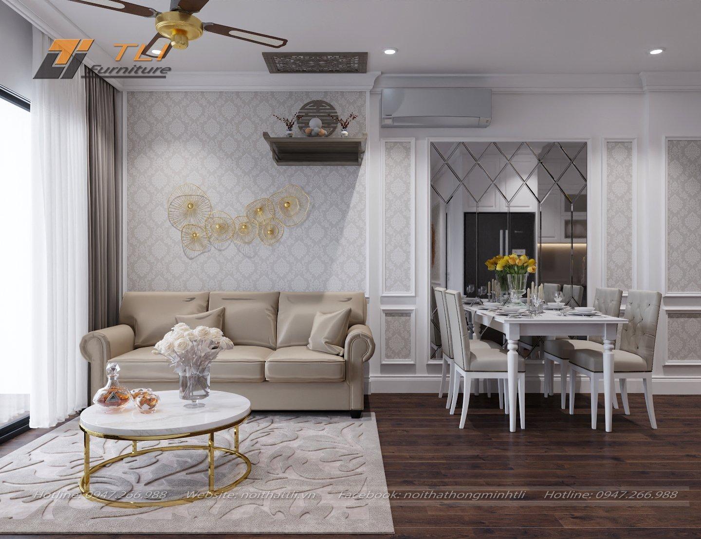 Nội thất căn hộ chung cư 3 phòng ngủ - Vinhomes Smart City