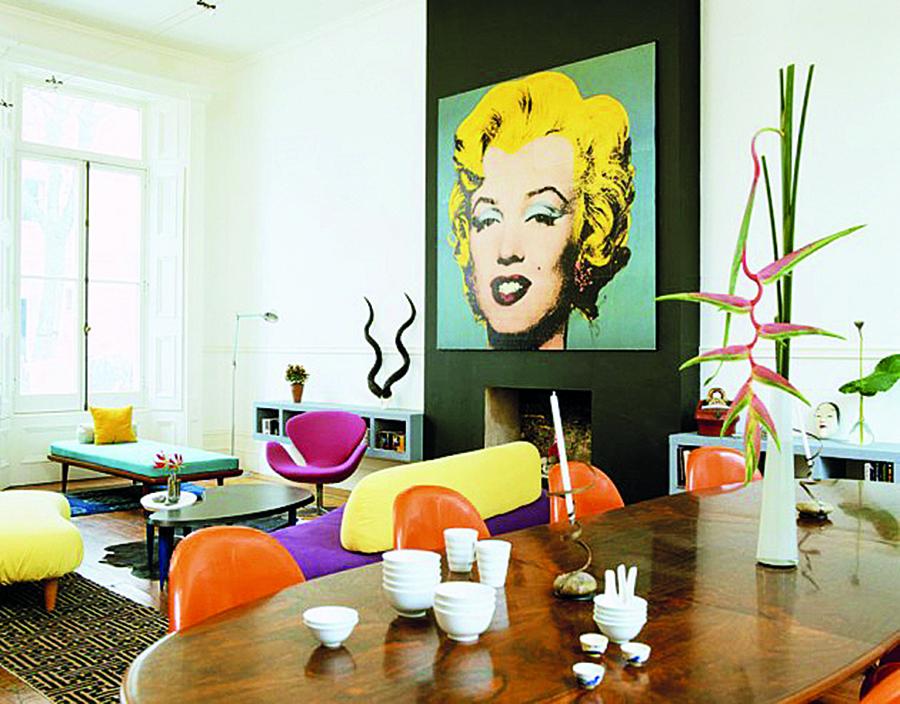 Phong cách thiết kế nội thất Pop Art - Táo bạo và sôi động
