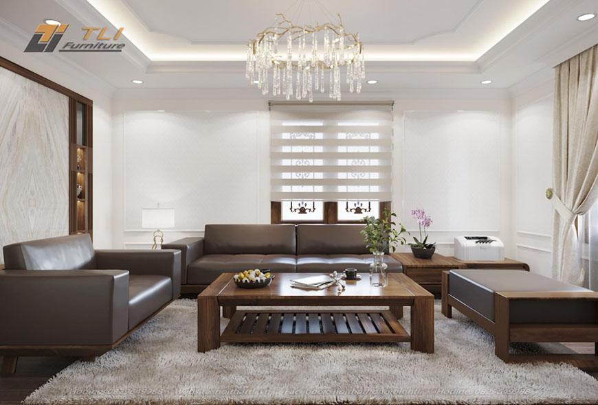 Mẫu sofa gỗ óc chó hot nhất thị trường, đẹp khó cưỡng