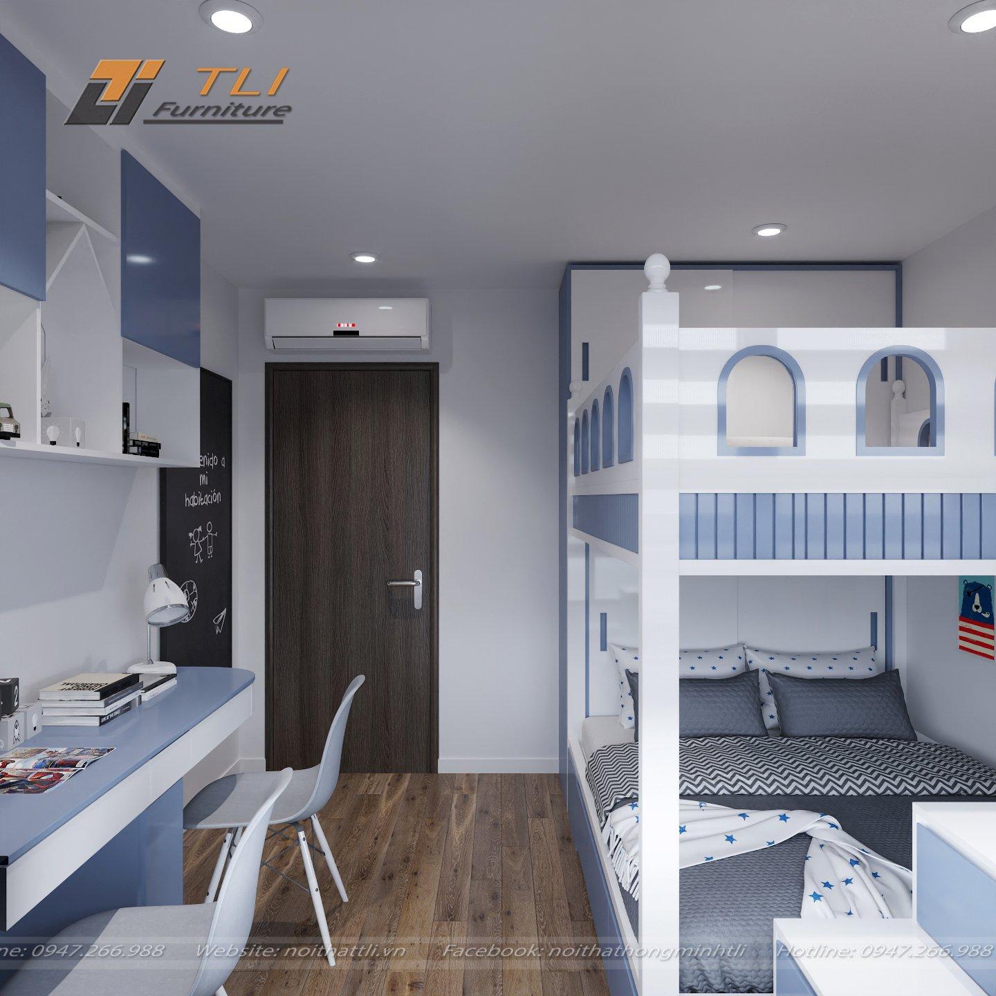 Thiết kế nội thất phòng ngủ cho bé trai, bé gái 