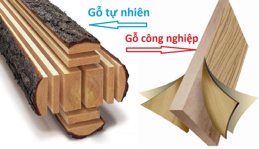 So sánh gỗ công nghiệp và gỗ tự nhiên
