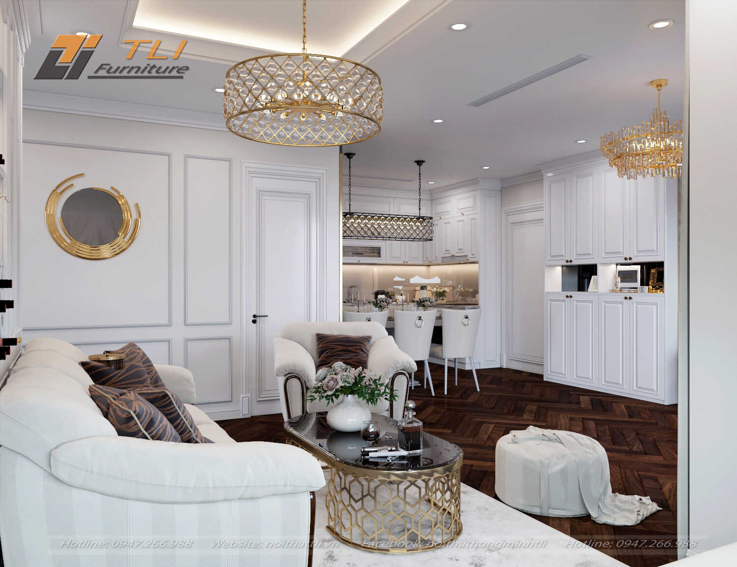 Mẫu Thiết kế nội thất chung cư cao cấp
