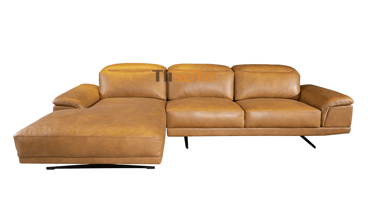 Mẫu Sofa góc Padova mầu vàng