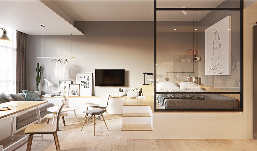 Cùng ngắm nhìn thiết kế nội thất căn hộ Studio 30m2 đầy sáng tạo và tiện nghi, giúp cho không gian sống nhỏ bé trở nên rộng rãi và đa chức năng hơn bao giờ hết.